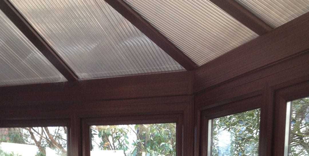 conservatory roof options: polycarbonate roof conservatory